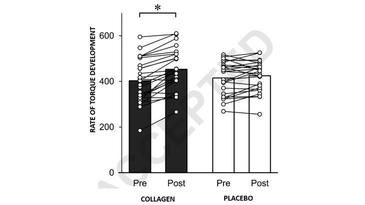 Collagen supplementation increased explosive strength.